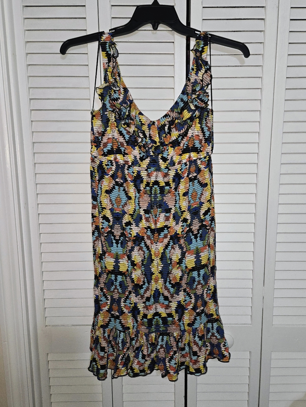 Blu Sage Women's 4 Colorful Patterned Sleeveless Sundress - Multicolor
